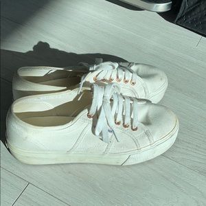 Superga platform lace up sneaker